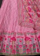 Pink Designer Lehenga Choli with Floral Dupatta